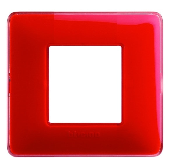 BTICINO BTIAM4802CRD MATIX - PLACCA 2P COLORS CORALLO