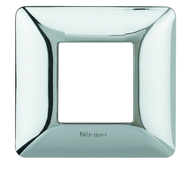 BTICINO S.P.A. - BTIAM4802GCR MATIX - PLACCA 2P CROMO LUCIDO