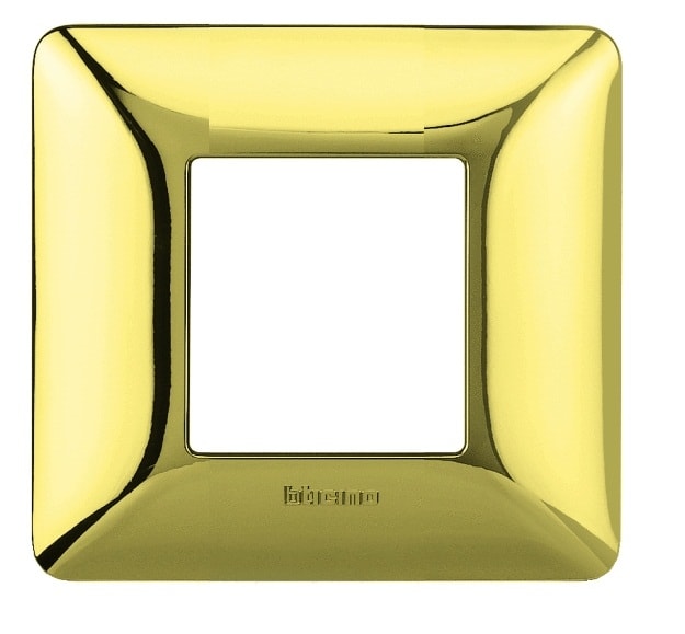 BTICINO S.P.A. - BTIAM4802GOR MATIX - PLACCA 2P ORO LUCIDO