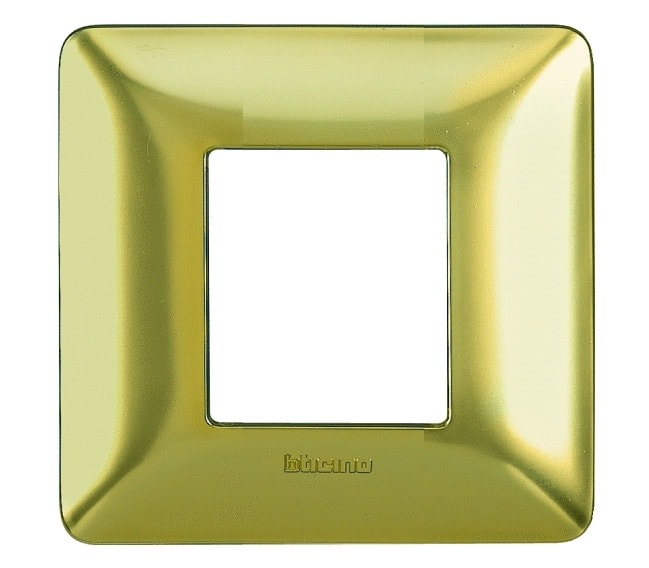 BTICINO BTIAM4802GOS MATIX - PLACCA 2P ORO SATINATO