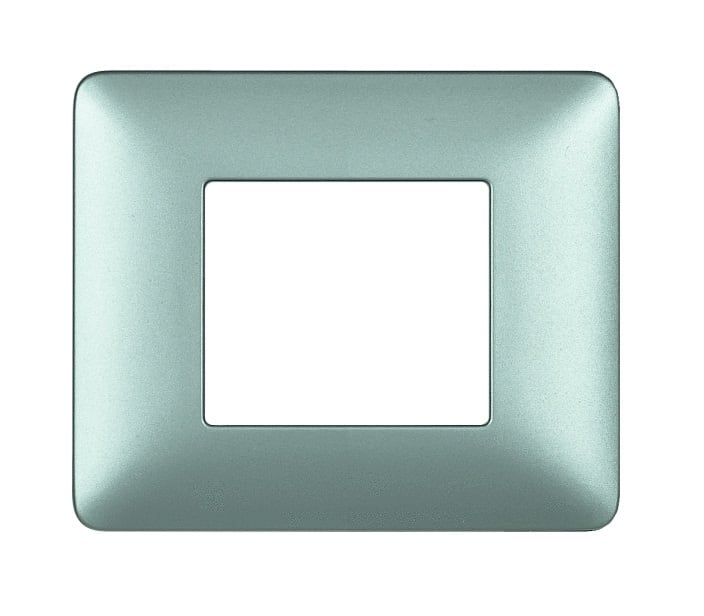 BTICINO BTIAM4802MSL MATIX - PLACCA 2P SILVER