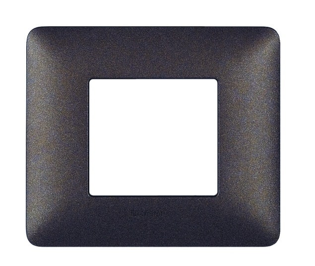 BTICINO S.P.A. - BTIAM4802TGG MATIX - PLACCA 2P MARRONE CAFFE