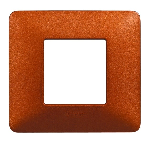 BTICINO S.P.A. - BTIAM4802TRT MATIX - PLACCA 2P ROSSO TERRA