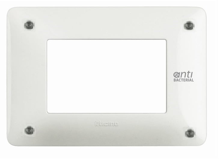BTICINO S.P.A. - BTIAM4803WAR MATIX - PLACCA+SUPP 3P BIANCA ANTI-RIMOZ