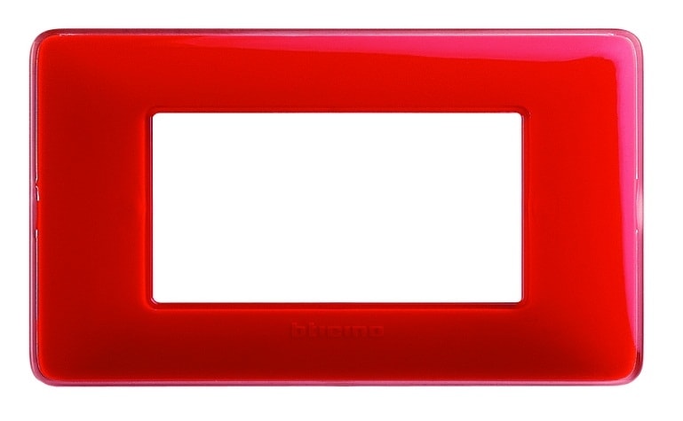 BTICINO BTIAM4804CRD MATIX - PLACCA 4P COLORS CORALLO