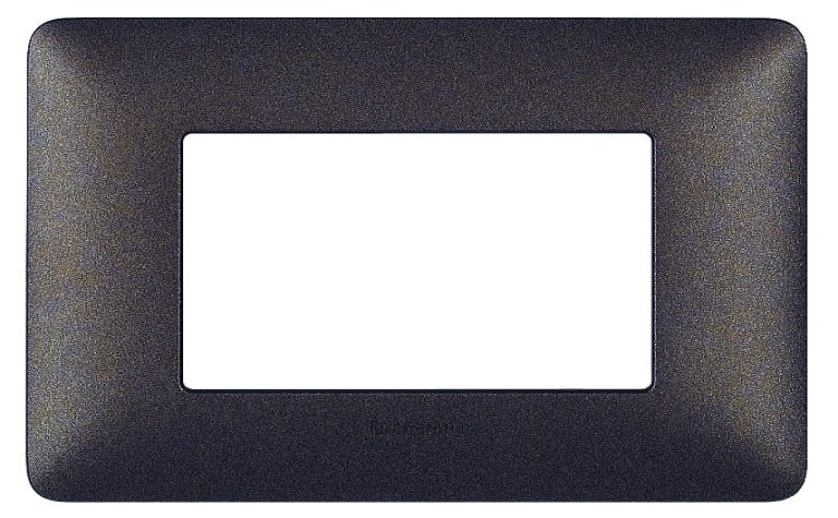 BTICINO S.P.A. - BTIAM4804TGG MATIX - PLACCA 4P MARRONE CAFFE