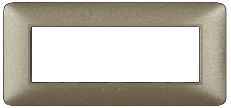 BTICINO S.P.A. - BTIAM4806MTA MATIX - PLACCA 6P TITANIUM