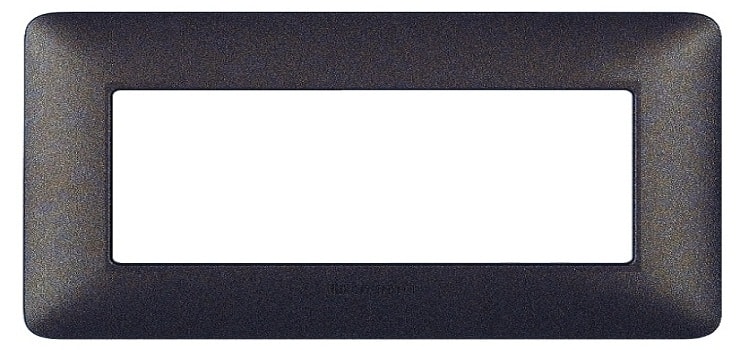 BTICINO S.P.A. - BTIAM4806TGG MATIX - PLACCA 6P MARRONE CAFFE