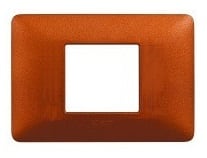 BTICINO BTIAM4819TRT MATIX - PLACCA 2P CENTRATI ROSSO TERRA