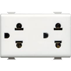 BTICINO S.P.A. - BTIAM5025D MATIX - DUPLEX 2P+T UNIV D5 16A PROTET B