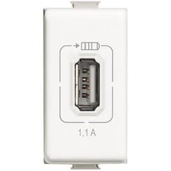 BTICINO BTIAM5285C1 MATIX - CARICATORE USB BIANCO