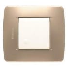 BTICINO - BTIC4802GM LUNA - PLACCA 2P GIALLO METALLIZZATO