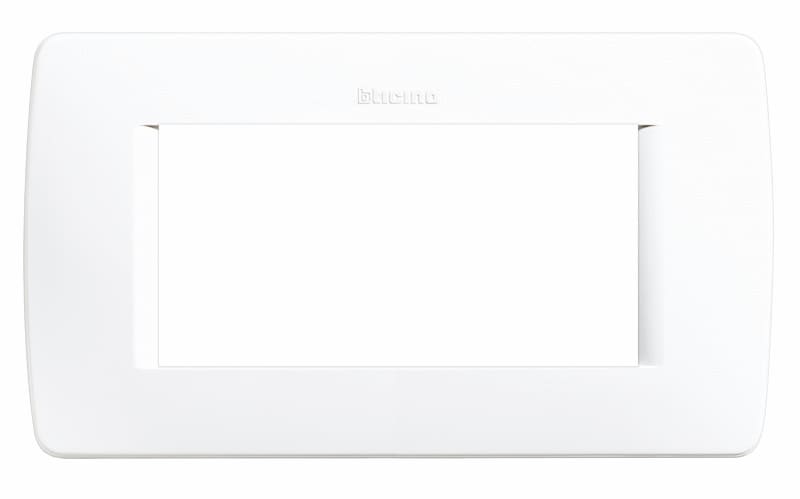 BTICINO S.P.A. - BTIC4804BN LUNA - PLACCA 4P BIANCO