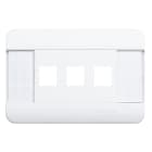 BTICINO - BTIC9803/TBA BTNET - PLACCA AUTOP 3P BIANCA KEYSTONE