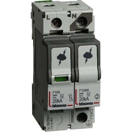 BTICINO BTIF10AC2 BTDIN - SPD T2 20KA 1P+N NR+SD