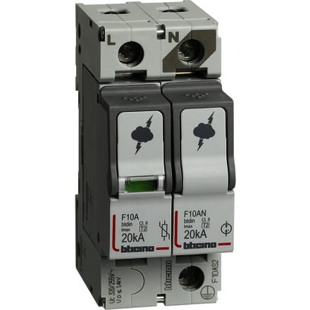 BTICINO BTIF10AS2 BTDIN - SPD T2 20KA 1P+N NR