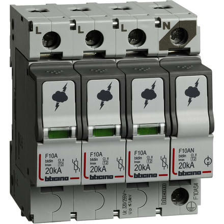 BTICINO S.P.A. - BTIF10AS4 BTDIN - SPD T2 20KA 3P+N NR