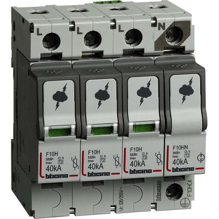 BTICINO BTIF10HC4 BTDIN - SPD T2 40KA 3P+N NR+SD
