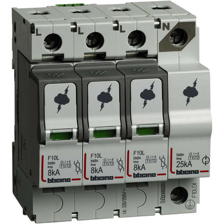 BTICINO S.P.A. - BTIF10LC4 BTDIN - SPD T1+T2 8KA 3P+N NR+SD