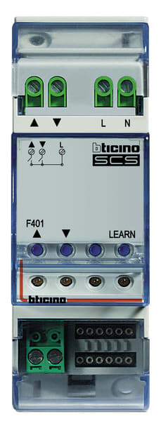 BTICINO S.P.A. - BTIF401 ATTUATORE TAPPARELLE DIN 1 MOTORE BUS