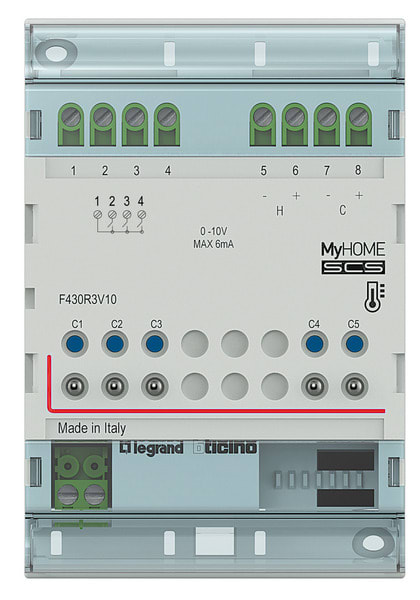 BTICINO BTIF430R3V10 ATTUATORE DIN 3 USCITE + 2 X 0-10V BUS