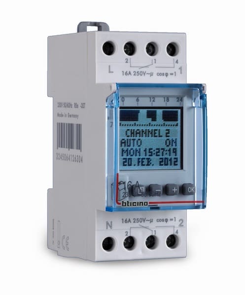 BTICINO S.P.A. - BTIF68N2 BTDIN - DIGITAL TIME SWITCH 2 MOD 2 NO