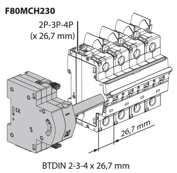 BTICINO S.P.A. - BTIF80MCH230 BTDIN - COMANDO MOTORE 1,5MOD/POLO 230VA