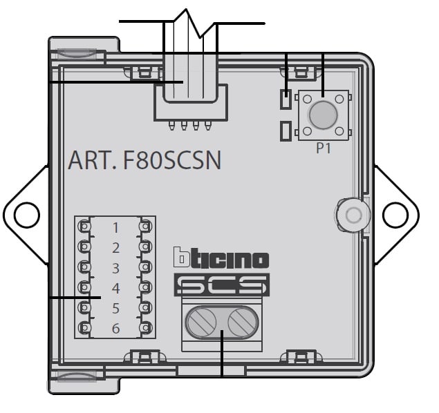 BTICINO BTIF80SCSN BTDIN - INTERFACCIA SCS PER STOP&GO
