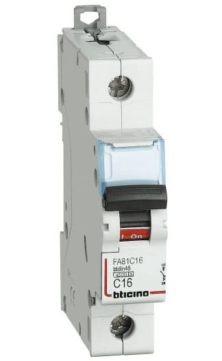 BTICINO S.P.A. - BTIFH81D6 BTDIN100 - MAGNETOT 1P CURVA D 6A 10KA