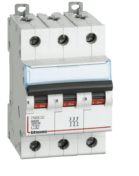 BTICINO S.P.A. - BTIFH83D50 BTDIN100 - MAGNETOT 3P CURVA D 50A 10KA