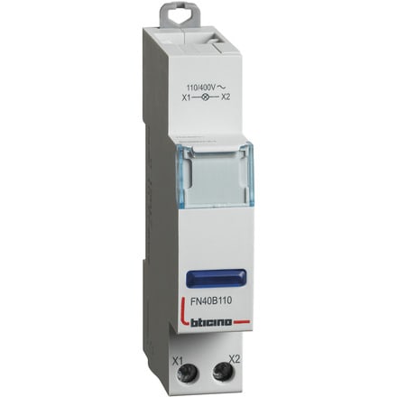 BTICINO S.P.A. - BTIFN40B110 BTDIN - SINGOLA LED BLU 110/400V AC