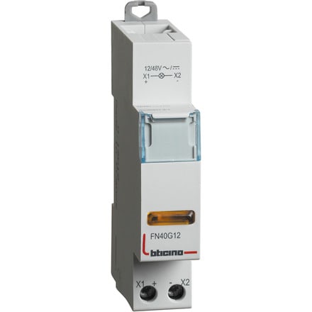 BTICINO BTIFN40G12 BTDIN - SINGOLA LED GIALLA 12/48V AC/DC