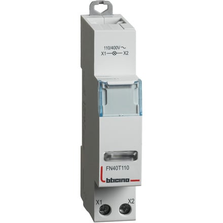 BTICINO BTIFN40T110 BTDIN - SINGOLA LED TRASPA. 110/400V AC