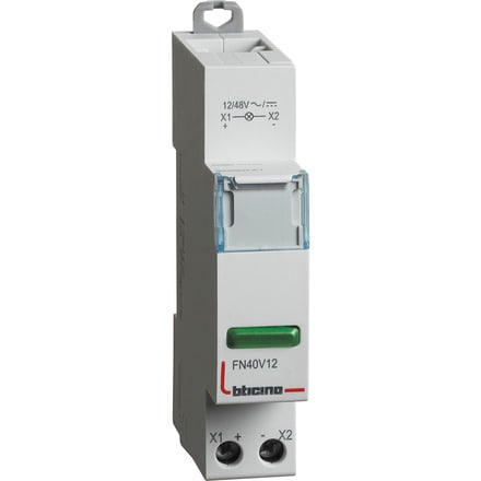 BTICINO S.P.A. - BTIFN40V12 BTDIN - SINGOLA LED VERDE 12/48V AC/DC
