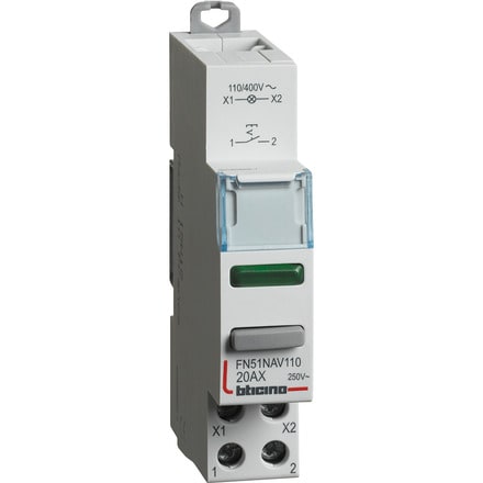 BTICINO S.P.A. - BTIFN51NAV110 BTDIN - INTER. 1NA+LED VERDE 110/400V