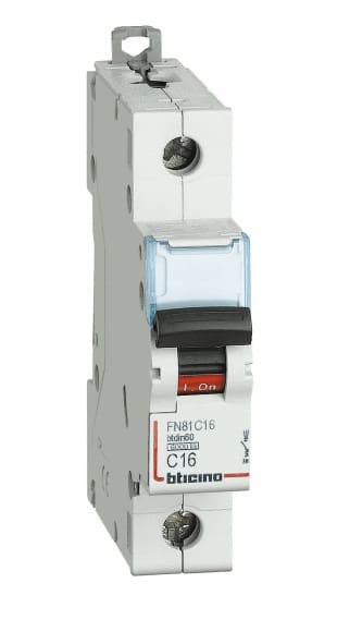 BTICINO S.P.A. - BTIFN881C16 BTDIN60 - MAGNETOT 1P+N CURVA C 16A 6KA