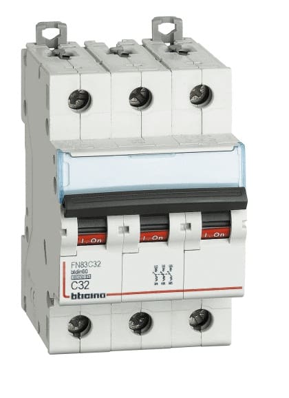 BTICINO S.P.A. - BTIFN83C20 BTDIN60 - MAGNETOT 3P CURVA C 20A 6KA