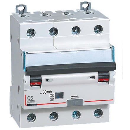 BTICINO S.P.A. - BTIGA8843A6 BTDIN45 - MAGN DIFF A 4P 6A 4,5KA 30MA 4