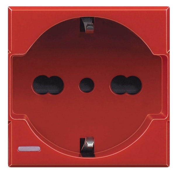 BTICINO BTIH4140/16R AXOLUTE - PRESA STD TEDESCO/ITALIANO RED