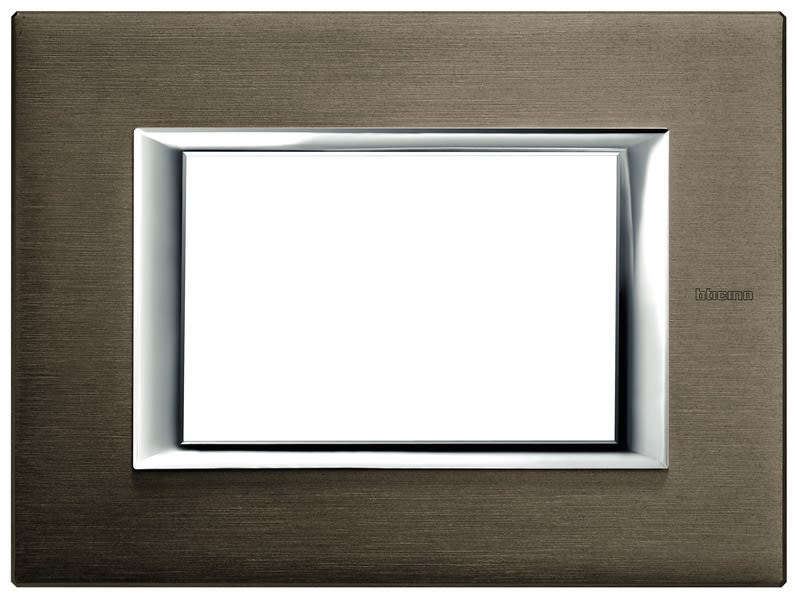 BTICINO S.P.A. - BTIHA4803BR AXOLUTE - PLACCA 3P BRONZO