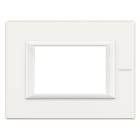 BTICINO - BTIHA4803HD AXOLUTE - PLACCA 3P BIANCO AXOLUTE
