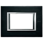 BTICINO - BTIHA4803XS AXOLUTE - PLACCA 3P ANTRACITE SPAZZOLATA