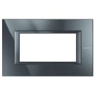 BTICINO - BTIHA4804HS AXOLUTE - PLACCA 4P ANTRACITE