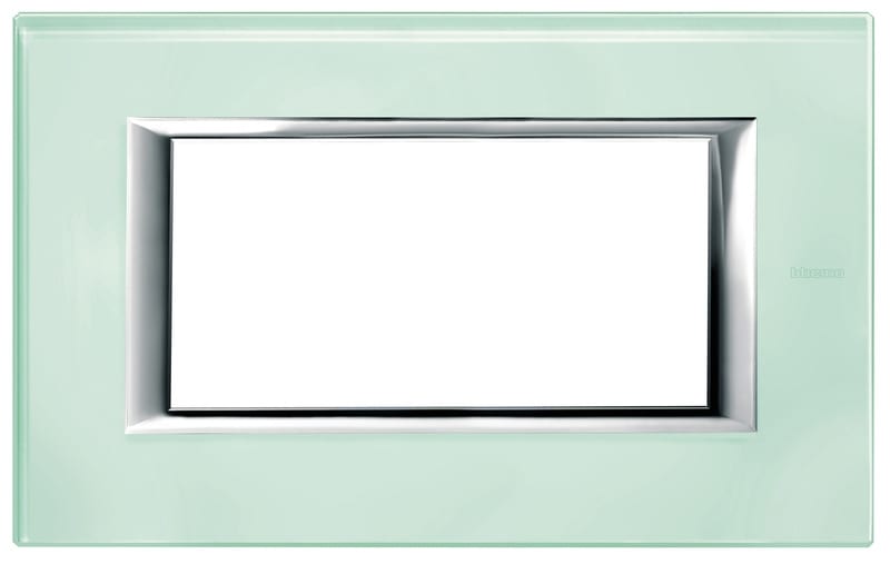 BTICINO S.P.A. - BTIHA4804VKA AXOLUTE - PLACCA 4P VETRO KRISTALL