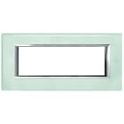 BTICINO - BTIHA4806VKA AXOLUTE - PLACCA 6P VETRO KRISTALL