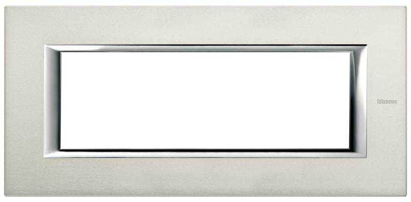 BTICINO S.P.A. - BTIHA4806XC AXOLUTE - PLACCA 6P ALLUMINIO SPAZZOLATO