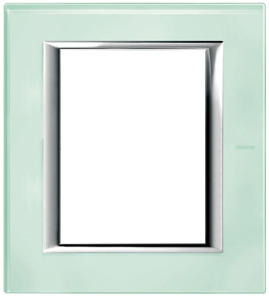 BTICINO S.P.A. - BTIHA4826VKA AXOLUTE - PLACCA 3+3P VETRO KRISTALL