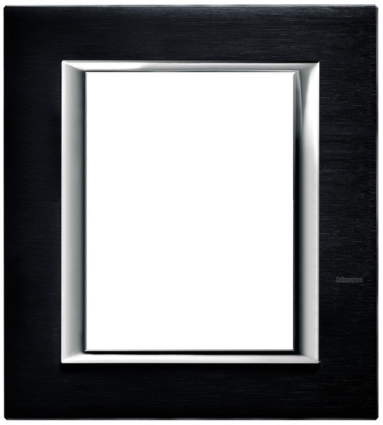 BTICINO S.P.A. - BTIHA4826XS AXOLUTE - PLACCA 3+3P ANTRACITE SPAZZOLA