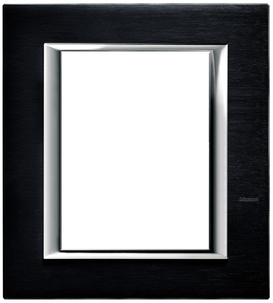 BTICINO S.P.A. - BTIHA4826XS AXOLUTE - PLACCA 3+3P ANTRACITE SPAZZOLA