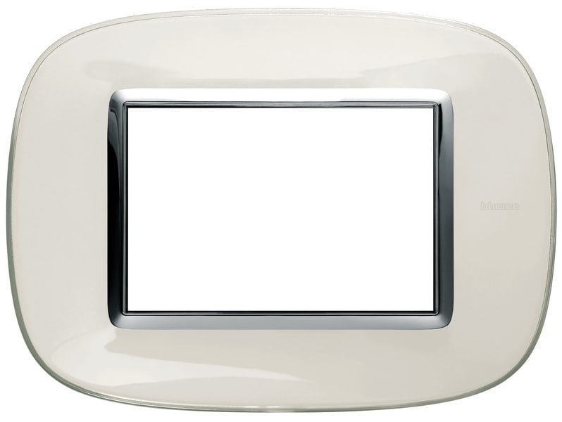 BTICINO S.P.A. - BTIHB4803DB AXOLUTE - PLACCA 3P BIANCO LIQUID